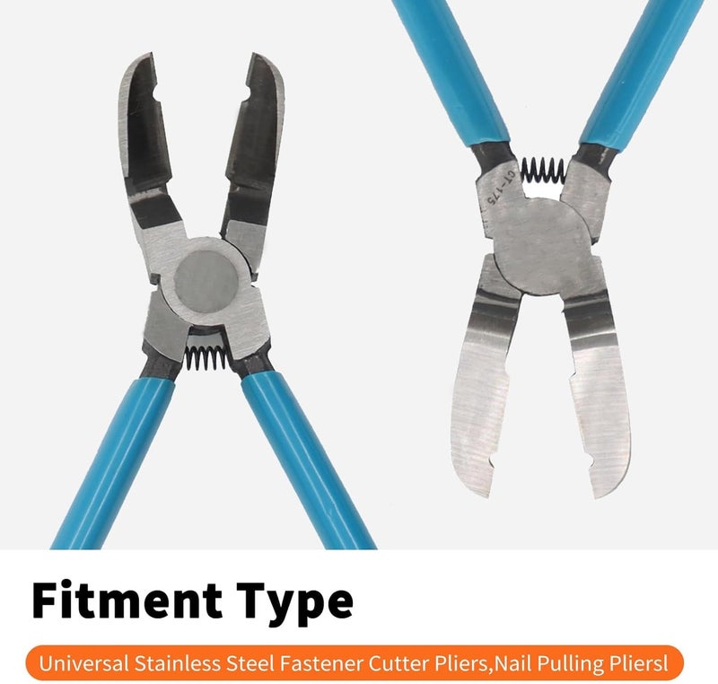 Aspaton Mutipurpose Diagonal Cutting Pliers, Wire Flush Cutters Stripper, Car Trim Panel Clip Cutter Puller Fastener Rivets Removal tool - Image 5